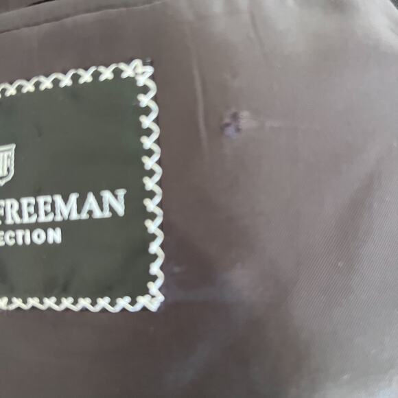 Hickey Freeman Collection Boardroom Wool Cashmere Mens Blazer Size 46R Black - Picture 11 of 11